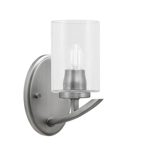 Toltec Kurve 1Lt Downlight Wall Sconce, Graphite, 4" Clear Bubble - 3720-GP-300