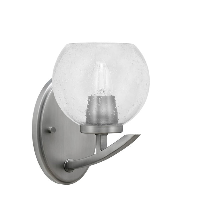 Toltec Kurve 1Lt Downlight Sconce, Graphite, 5.75" Clear Bubble - 3720-GP-4100