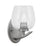 Toltec Kurve 1Lt Downlight Wall Sconce, Graphite, 6" Clear Bubble - 3720-GP-4810