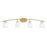 Toltec Kurve 4Lt Bath Bar, Brass, 7" Teal Crystal - 3724-NAB-458