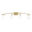 Toltec Kurve 4Lt Bath Bar, Brass, 5" Clear Ribbed - 3724-NAB-500