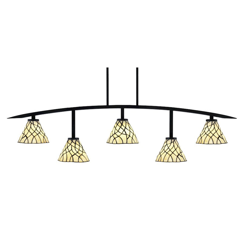 Toltec Kurve 5Lt Bar, Black, 7" Sandhill Art - 3745-MB-9115