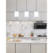 Toltec Atlas 5in 1-Light Mini Pendant | Modern Graphite and White Opal Glass | Kitchen Island & Dining Room | 5 x 6 in | Model 4501-GP-5031