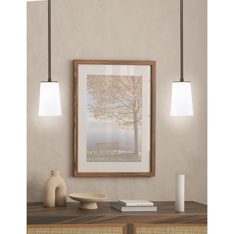 Toltec Apollo 4.5in 1-Light Pendant | Dark Granite Steel and White Opal Glass | Kitchen Island & Counter | 4.5 x 7.5 in | Model 573-DG-261