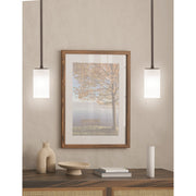 Toltec Apollo 4in 1-Light Pendant | Dark Granite Steel and White Marble Glass | Kitchen Island & Dining Area | 4 x 7.25 in | Model 573-DG-541