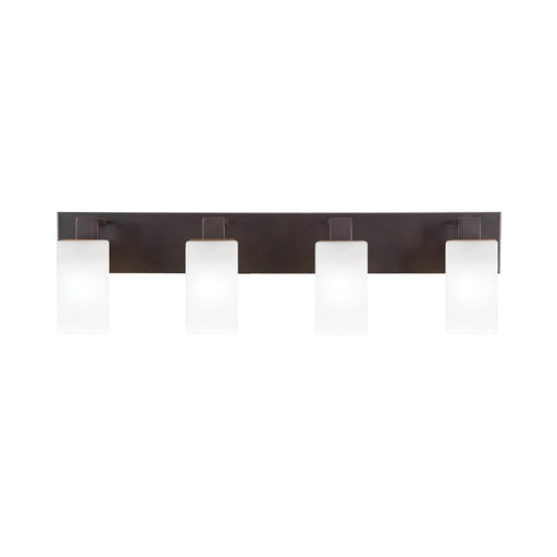 Toltec Apollo 32.75in 4-Light Bath Bar | Modern Dark Granite Steel and White Marble Glass | Bathroom Vanity Light | 32.75 x 4.5 x 8.75 in | Model 584-DG-541