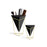 Umbra Trigg Tabletop Set (2), Small/Large Black/Brass
