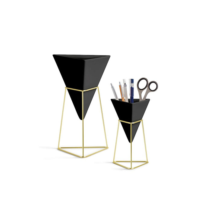 Umbra Trigg Tabletop Set (2), Small/Large Black/Brass