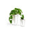 Umbra Trigg Tabletop Set of 2 Small + Large, White/Nickel