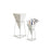 Umbra Trigg Tabletop Set of 2 Small + Large, White/Nickel
