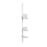 Umbra Flipside Shower Caddy, White/Aluminum