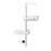 Umbra Flipside Shower Caddy, White/Aluminum