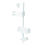 Umbra Flipside Shower Caddy, White/Aluminum