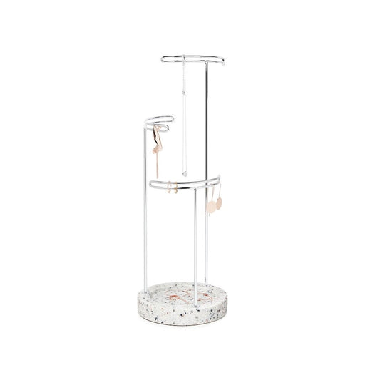 Umbra Tesora Jewelry Stand Terrazzo, Grey/Multi