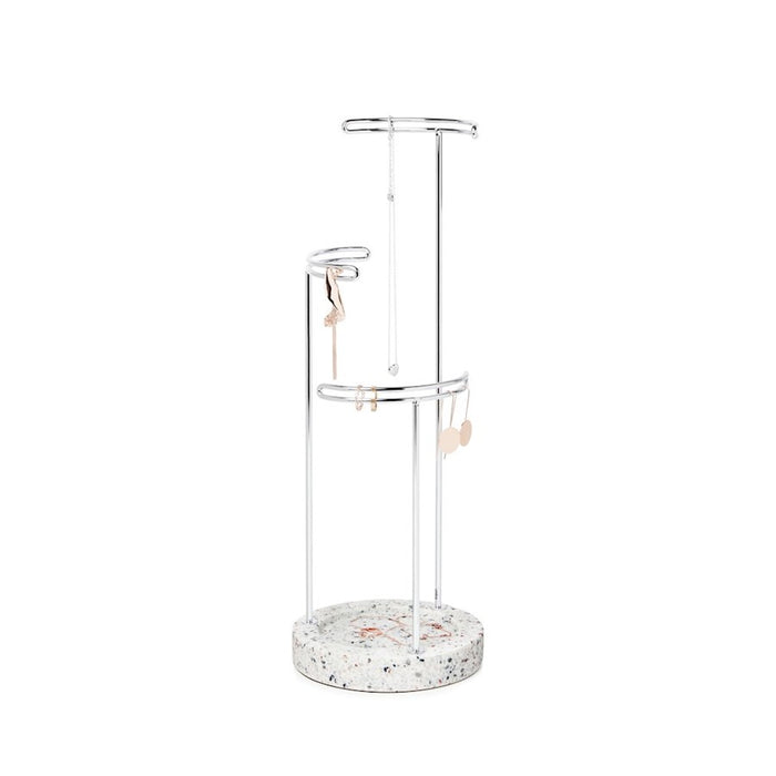 Umbra Tesora Jewelry Stand Terrazzo, Grey/Multi