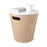 Umbra Woodrow Storage Ottoman Stool, Natural/White
