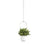 Umbra Triflora Hanging Planter, White/Brass