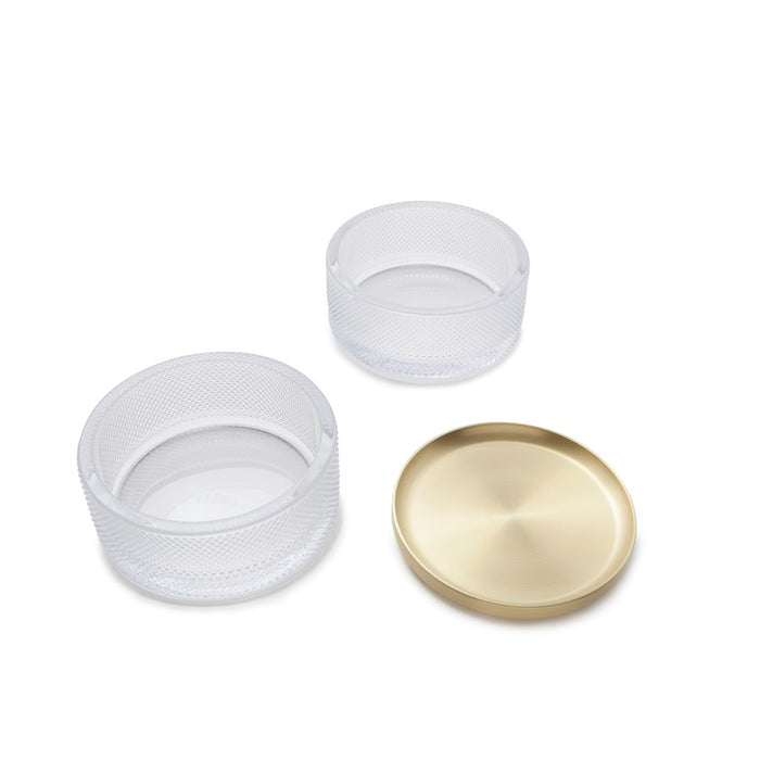 Umbra Tesora Glass Box, Brass