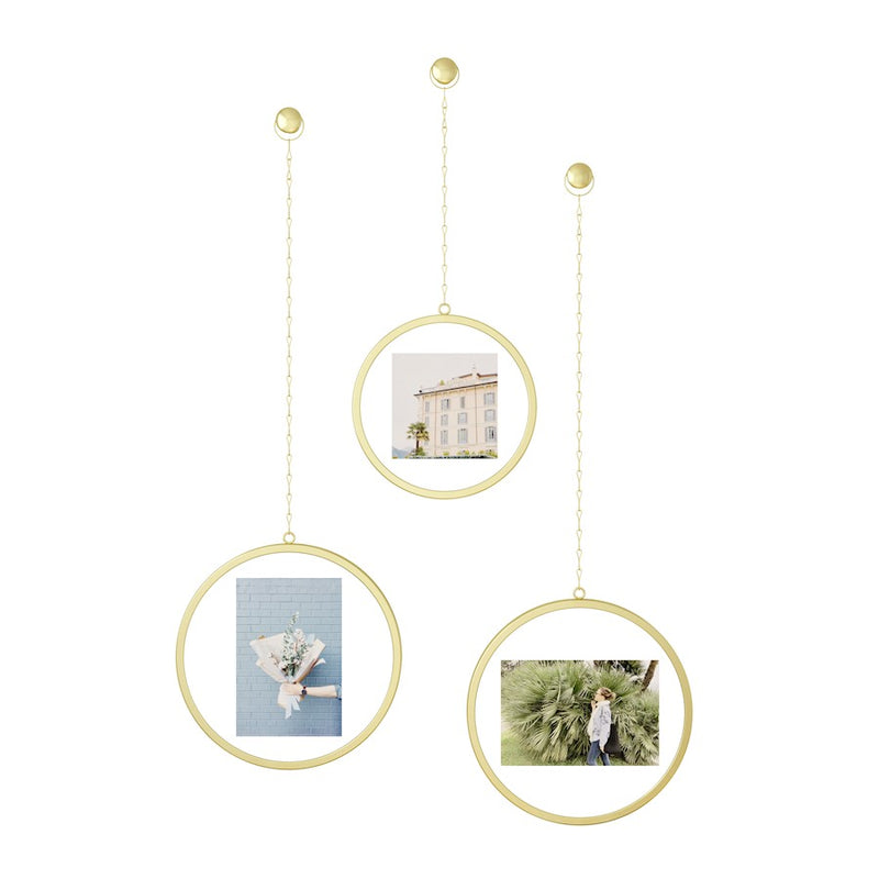 Umbra Fotochain Circular Photo Display, Matte Brass