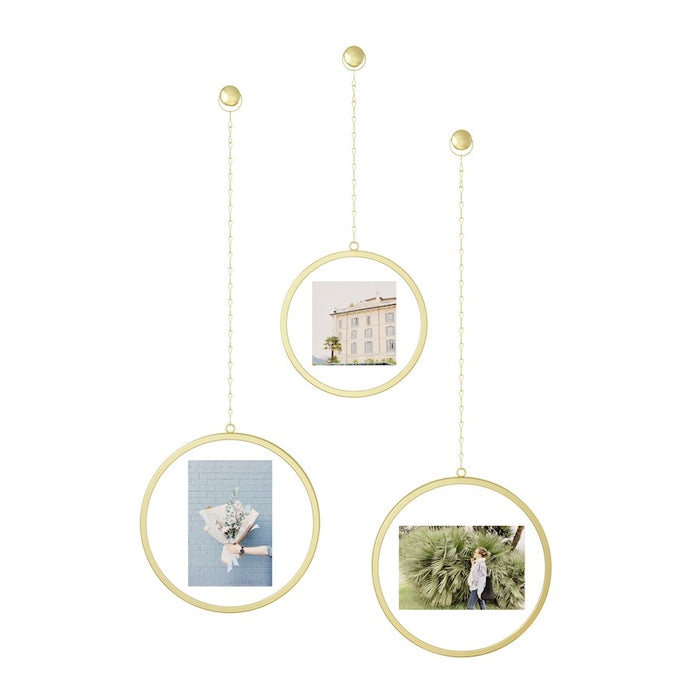 Umbra Fotochain Circular Photo Display, Matte Brass