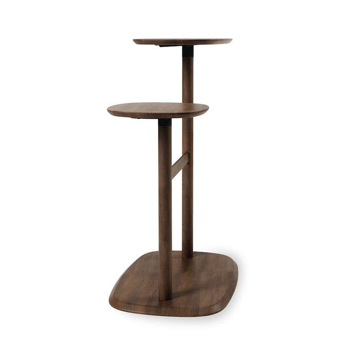 Umbra Swivo Side Table, Aged Walnut