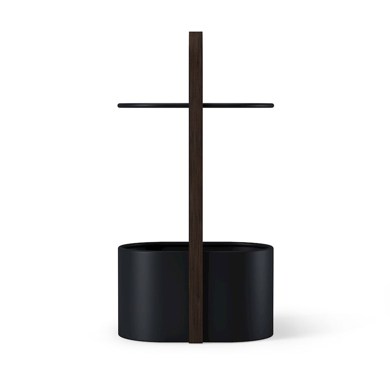 Umbra Hub Storage Table, Black/Walnut