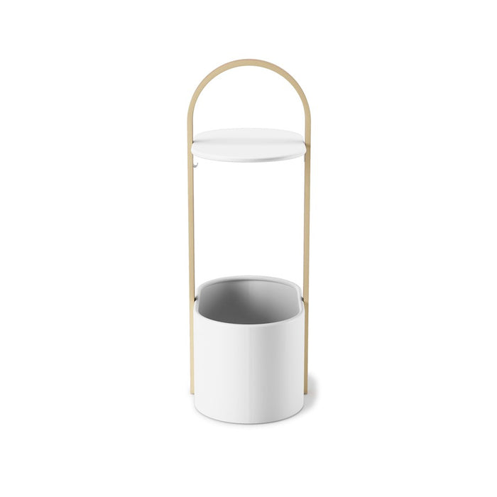 Umbra Bellwood Storage Table, White/Natural