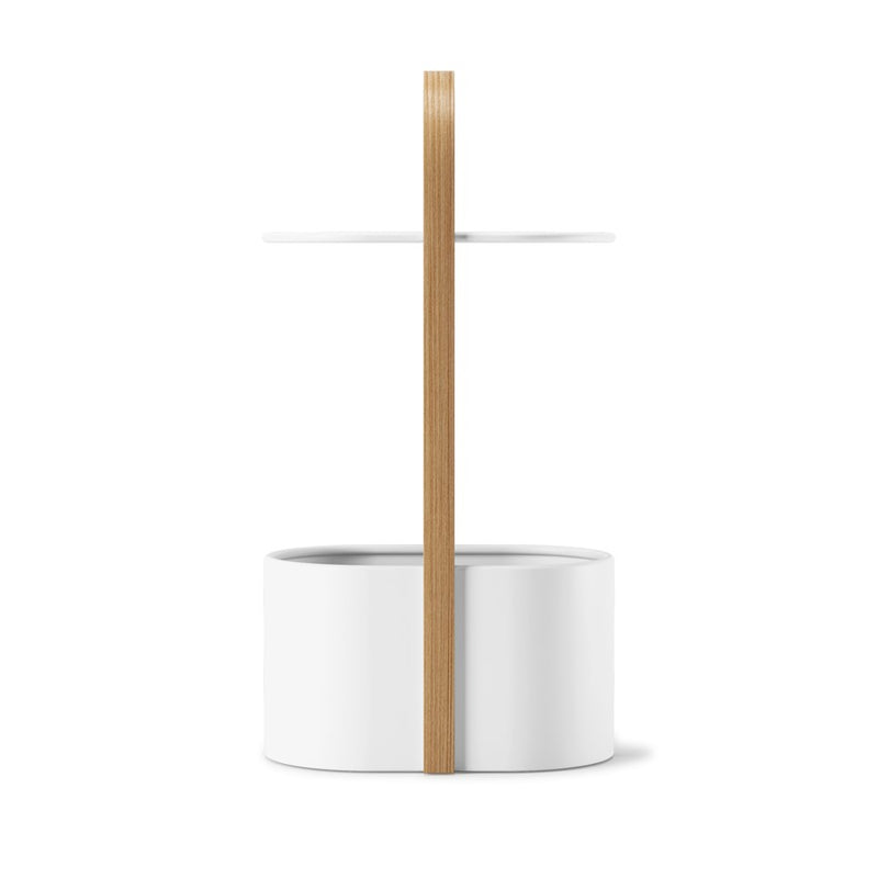 Umbra Bellwood Storage Table, White/Natural