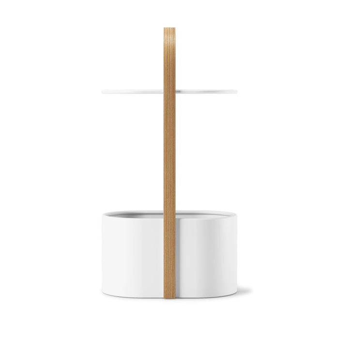 Umbra Bellwood Storage Table, White/Natural