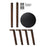 Umbra Pillar Stool/Coatrack, Black/Walnut
