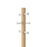 Umbra Pillar Stool/Coatrack, White/Natural