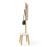 Umbra Pillar Stool/Coatrack, White/Natural