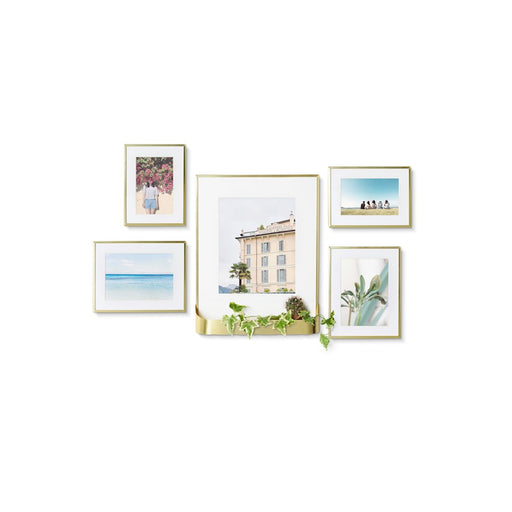 Umbra Matinee Photo Display Set of 5, Matte Brass