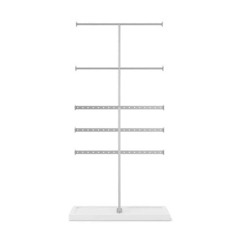 Umbra Trigem 5 Tiered Jewelry Stand, Black/Walnut