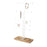 Umbra Trigem 5 Tiered Jewelry Stand, Black/Walnut