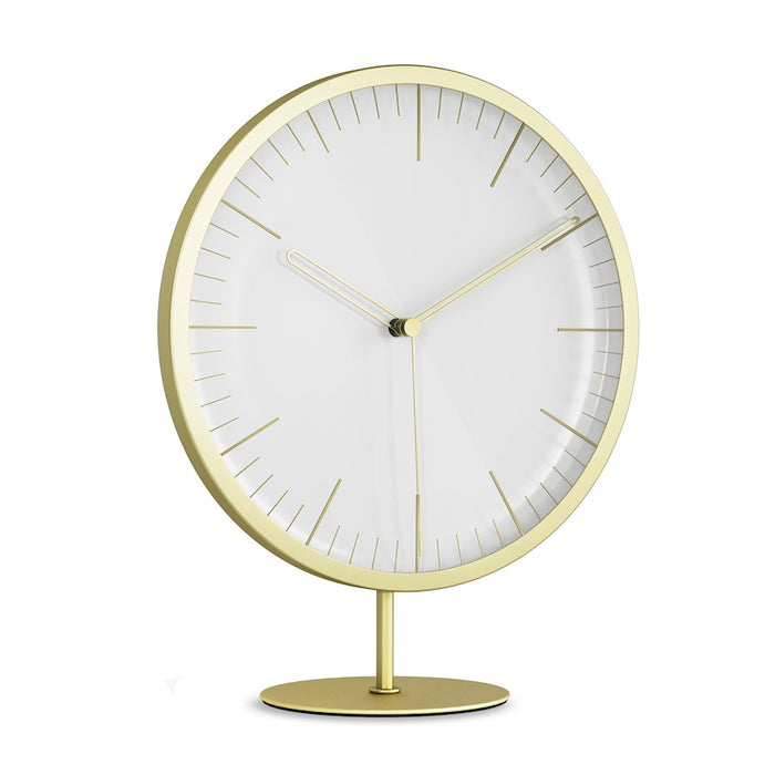 Umbra Infinity Clock, Matte Brass