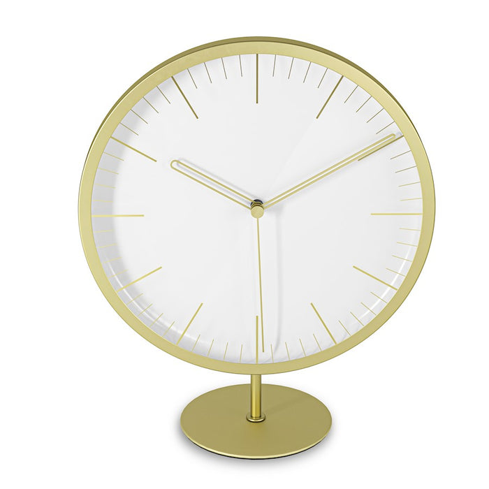 Umbra Infinity Clock, Matte Brass