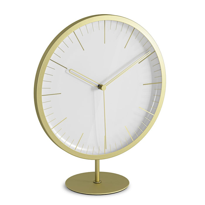 Umbra Infinity Clock, Matte Brass