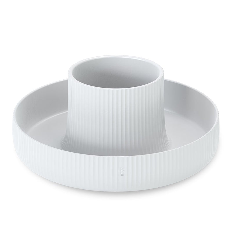 Umbra Fountain Planter, White