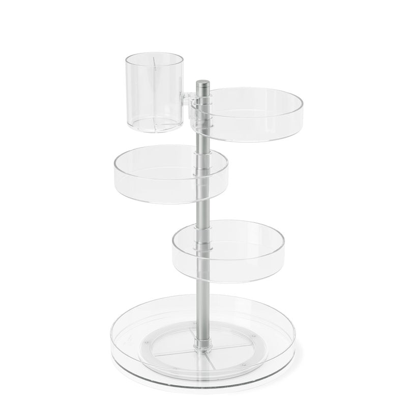 Umbra Pirouette Organizer, Clear/Nickel