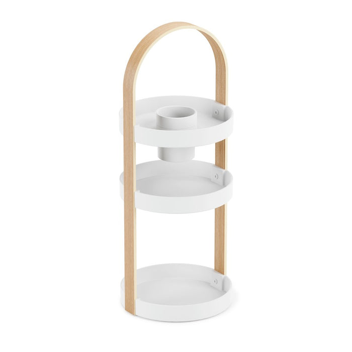Umbra Bellwood Cosmetic Organizer, White/Natural