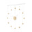 Umbra Hangtime Clock, White/Natural
