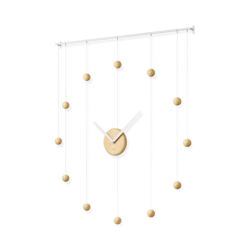Umbra Hangtime Clock, White/Natural