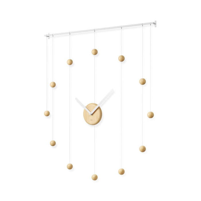 Umbra Hangtime Clock, White/Natural