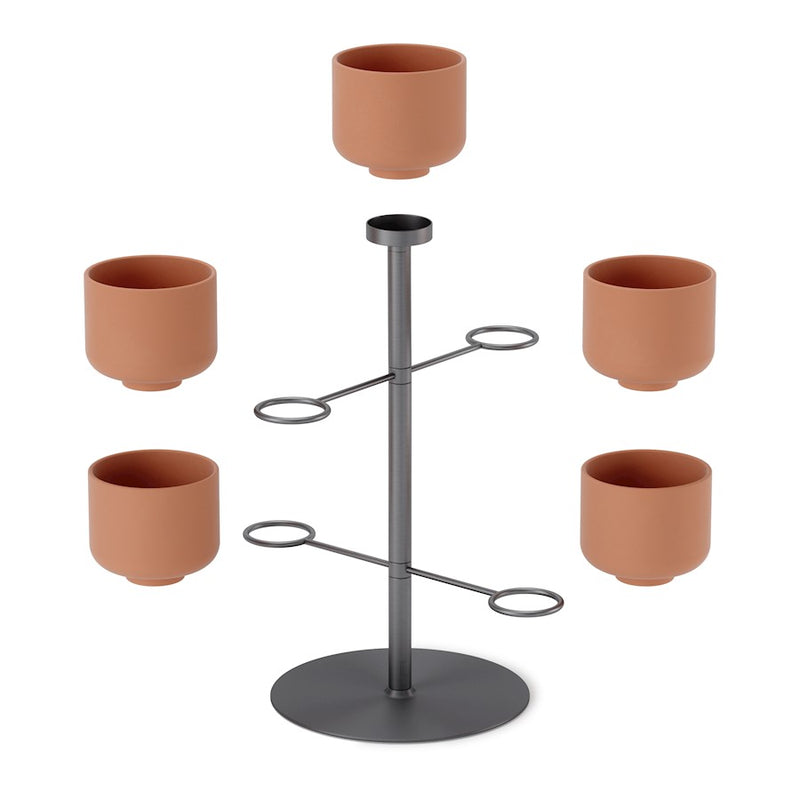 Umbra Terrapotta Planter, Titanium