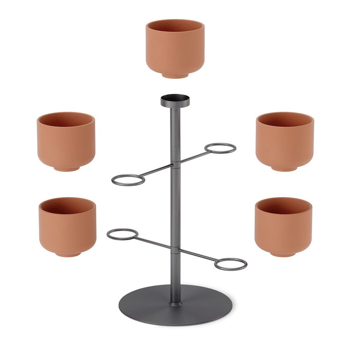Umbra Terrapotta Planter, Titanium