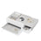 Umbra Stowit Storage Box, White/Nickel
