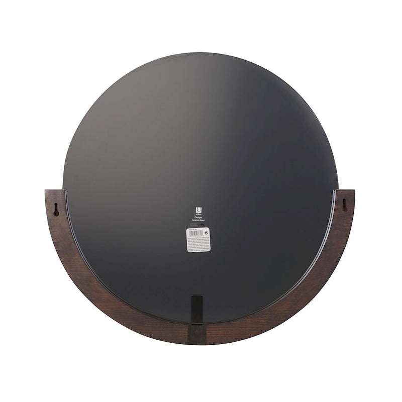 Umbra Mira Wall Mirror, Aged Walnut