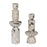Uttermost Nouveau Tower Sculptures Set of 2, White Limestone/Black
