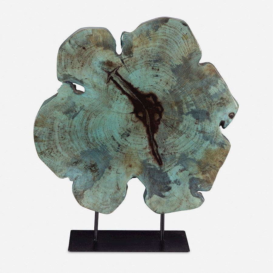 Uttermost Bahati Wood Blue Sculpture - 17125